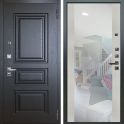 Входная дверь Аргус ЛЮКС 3К ПРО Скиф Горький шоколад + Вояж Белое дерево