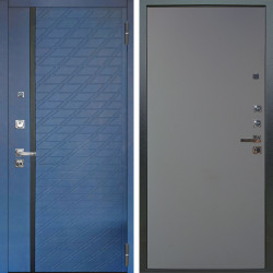 Входная дверь Аргус ЛЮКС 3К ПРО Тори Синий софт + Элегант Силк маус