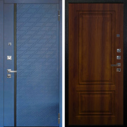 Входная дверь Аргус ЛЮКС 3К ПРО Тори Синий софт + Элион Дуб рустикальный