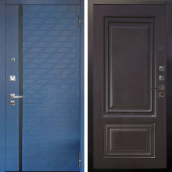 Входная дверь Аргус ЛЮКС 3К ПРО Тори Синий софт + Элион Горький шоколад