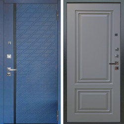 Входная дверь Аргус ЛЮКС 3К ПРО Тори Синий софт + Элион Силк маус