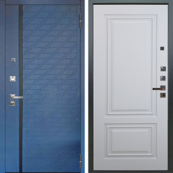 Входная дверь Аргус ЛЮКС 3К ПРО Тори Синий софт + Элион Софт милк