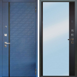 Входная дверь Аргус ЛЮКС 3К ПРО Тори Синий софт + Магнум Черный софт