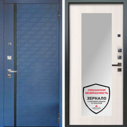 Входная дверь Аргус ЛЮКС 3К ПРО Тори Синий софт + Милли Ларче светлый