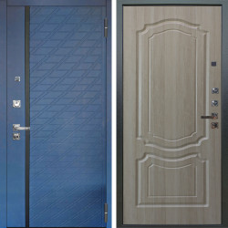 Входная дверь Аргус ЛЮКС 3К ПРО Тори Синий софт + Мишель Ларче светлый