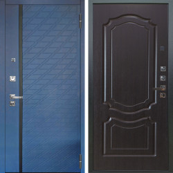 Входная дверь Аргус ЛЮКС 3К ПРО Тори Синий софт + Мишель Венге