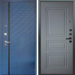 Входная дверь Аргус ЛЮКС 3К ПРО Тори Синий софт + Скиф Силк маус