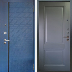 Входная дверь Аргус ЛЮКС 3К ПРО Тори Синий софт + Соло Антрацит