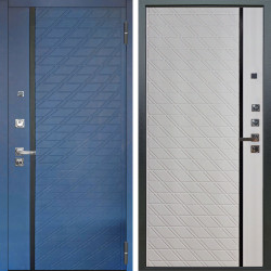 Входная дверь Аргус ЛЮКС 3К ПРО Тори Синий софт + Тори Софт милк