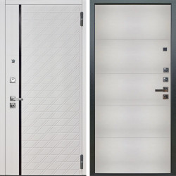 Входная дверь Аргус ЛЮКС 3К ПРО Тори Софт милк + Агат Вельвет белый горизонт