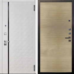 Входная дверь Аргус ЛЮКС 3К ПРО Тори Софт милк + Элегант Дорс светлый горизонт