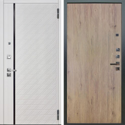 Входная дверь Аргус ЛЮКС 3К ПРО Тори Софт милк + Элегант Рустик соломенный