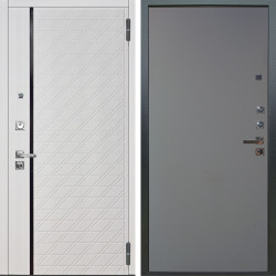 Входная дверь Аргус ЛЮКС 3К ПРО Тори Софт милк + Элегант Силк маус