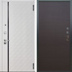 Входная дверь Аргус ЛЮКС 3К ПРО Тори Софт милк + Элегант Венге горизонт