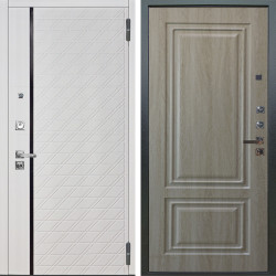 Входная дверь Аргус ЛЮКС 3К ПРО Тори Софт милк + Элион Дуб филадельфия крем