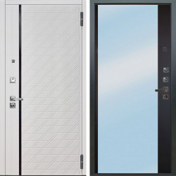 Входная дверь Аргус ЛЮКС 3К ПРО Тори Софт милк + Магнум Черный софт