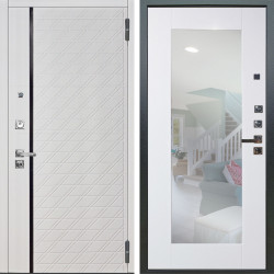 Входная дверь Аргус ЛЮКС 3К ПРО Тори Софт милк + Милли Роял вуд белый