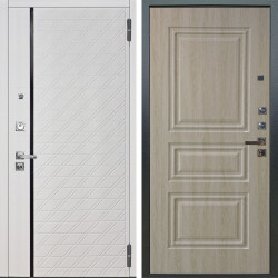 Входная дверь Аргус ЛЮКС 3К ПРО Тори Софт милк + Скиф Дуб филадельфия крем