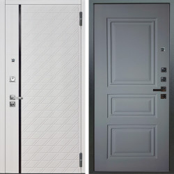 Входная дверь Аргус ЛЮКС 3К ПРО Тори Софт милк + Скиф Силк маус