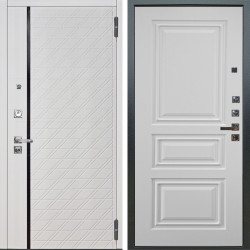 Входная дверь Аргус ЛЮКС 3К ПРО Тори Софт милк + Скиф Софт милк
