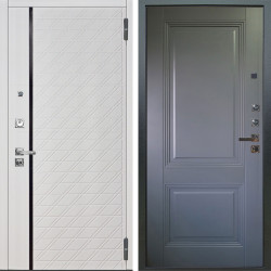 Входная дверь Аргус ЛЮКС 3К ПРО Тори Софт милк + Соло Антрацит