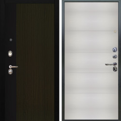 Входная дверь Аргус ЛЮКС 3К Рокси Дуб рейка морение + Агат Вельвет белый горизонт