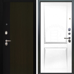 Входная дверь Аргус ЛЮКС 3К Рокси Дуб рейка морение + Ариана Белая эмаль