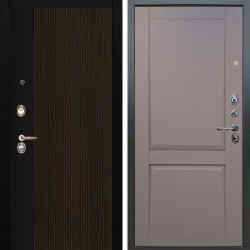 Входная дверь Аргус ЛЮКС 3К Рокси Дуб рейка морение + Ариана Серая эмаль