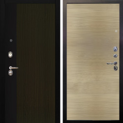 Входная дверь Аргус ЛЮКС 3К Рокси Дуб рейка морение + Элегант Дорс светлый горизонт
