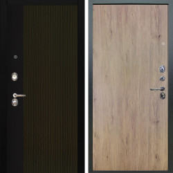 Входная дверь Аргус ЛЮКС 3К Рокси Дуб рейка морение + Элегант Рустик соломенный