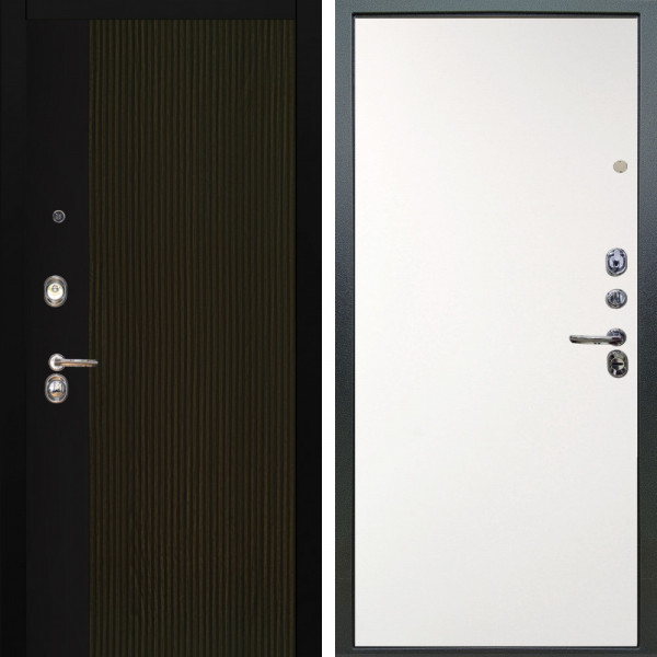 Входная дверь Аргус ЛЮКС 3К Рокси Дуб рейка морение + Элегант Софт милк