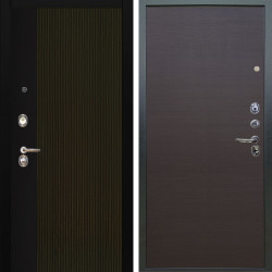 Входная дверь Аргус ЛЮКС 3К Рокси Дуб рейка морение + Элегант Венге горизонт