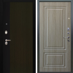 Входная дверь Аргус ЛЮКС 3К Рокси Дуб рейка морение + Элион Дуб филадельфия крем