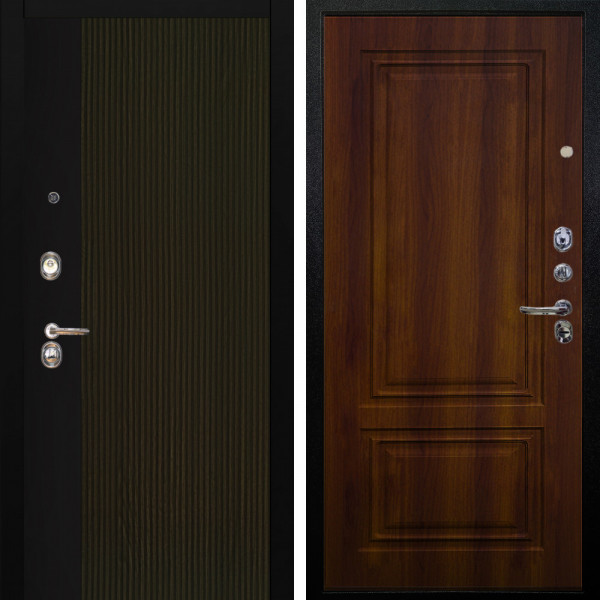 Входная дверь Аргус ЛЮКС 3К Рокси Дуб рейка морение + Элион Дуб рустикальный