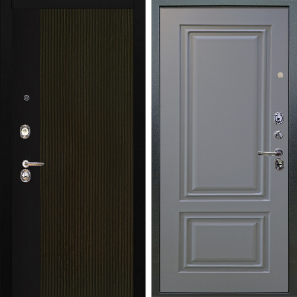 Входная дверь Аргус ЛЮКС 3К Рокси Дуб рейка морение + Элион Силк маус