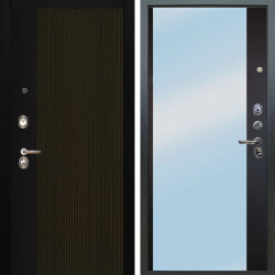 Входная дверь Аргус ЛЮКС 3К Рокси Дуб рейка морение + Магнум Черный софт