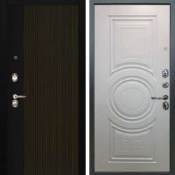 Входная дверь Аргус ЛЮКС 3К Рокси Дуб рейка морение + Могадиш Софт милк