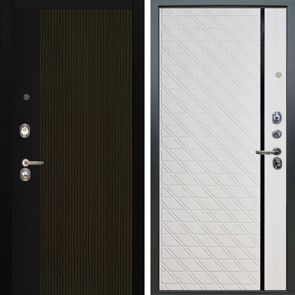 Входная дверь Аргус ЛЮКС 3К Рокси Дуб рейка морение + Тори Софт милк