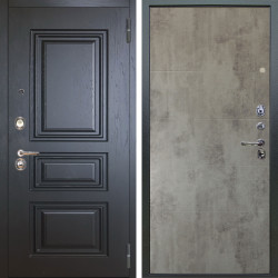 Входная дверь Аргус ЛЮКС 3К Скиф Горький Шоколад + Агат Светлый бетон