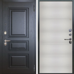 Входная дверь Аргус ЛЮКС 3К Скиф Горький Шоколад + Агат Вельвет белый горизонт