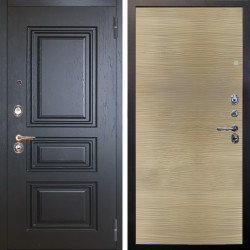 Входная дверь Аргус ЛЮКС 3К Скиф Горький Шоколад + Элегант Дорс светлый горизонт