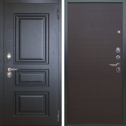 Входная дверь Аргус ЛЮКС 3К Скиф Горький Шоколад + Элегант Венге горизонт