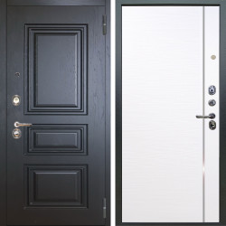 Входная дверь Аргус ЛЮКС 3К Скиф Горький Шоколад + Гауда Роял вуд белый