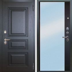 Входная дверь Аргус ЛЮКС 3К Скиф Горький Шоколад + Магнум Черный софт