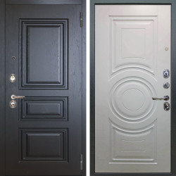 Входная дверь Аргус ЛЮКС 3К Скиф Горький Шоколад + Могадиш Софт милк