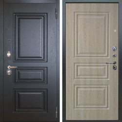 Входная дверь Аргус ЛЮКС 3К Скиф Горький Шоколад + Скиф Дуб филадельфия крем