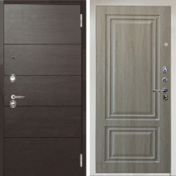 Входная дверь Аргус ЛЮКС 3К Снежно-белый Агат венге горизонт + Элион Дуб филадельфия крем