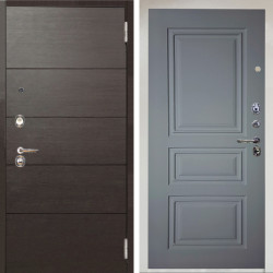 Входная дверь Аргус ЛЮКС 3К Снежно-белый Агат венге горизонт + Скиф Силк маус