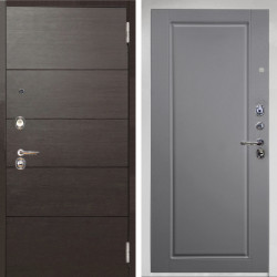 Входная дверь Аргус ЛЮКС 3К Снежно-белый Агат венге горизонт + Тревор силк маус