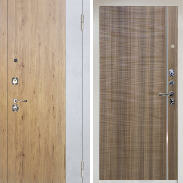 Входная дверь Аргус ЛЮКС 3К Снежно-белый Эксперт Рустик соломенный вставка бетон урбан милк + Гауда Керамика